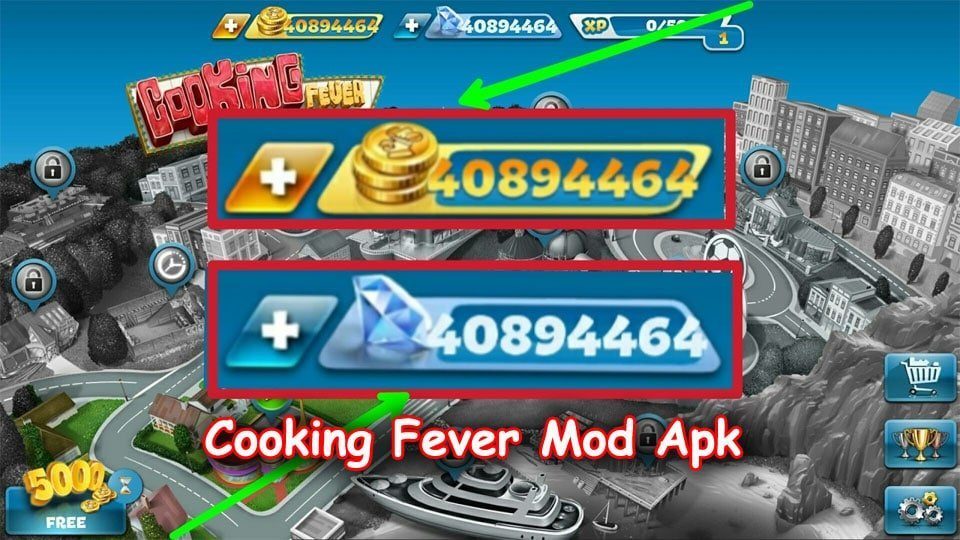 Cooking fever hack mod apk download android